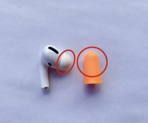 耳栓とエアポッツ